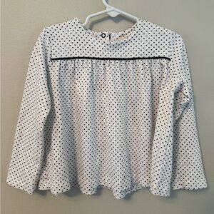 The Beaufort Bonnet Company Polka Dot Long Sleeve Top
